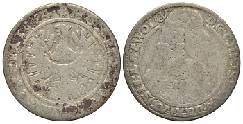 Силезия-Легница-Бжег 15 крейцеров 1664 Кристиан (1639-1673) серебро 413-1523