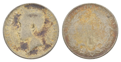 Бельгия 1 франк 1914 Альберт I (1909-1934), Des Belges KM 72 серебро 54-2255