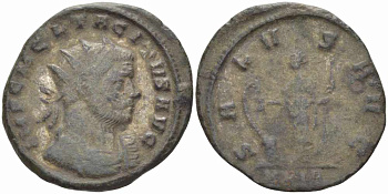 Римская Империя аврелианиан 275 Тацит SALVS AVG Рим Good Very fine RIC 93 бронза 1073-16-107