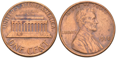 США 1 ЦЕНТ 1978 ЛИНКОЛЬН KM 201 медь-цинк 188-316