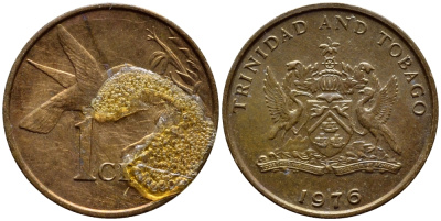 Тринидад и Тобаго 1 цент 1976 колибри KM 25 бронза 4396-953