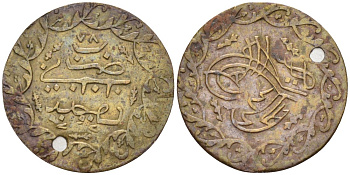 Турция жетон ДЛЯ УКРАШЕНИЯ С ОТВЕРСТИЕМ ДЛЯ НОШЕНИЯ жёлтый металл 188-1249