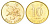 Гонконг 10 центов 1998 KM 66 сталь плакированная латунью UNC 4701-161