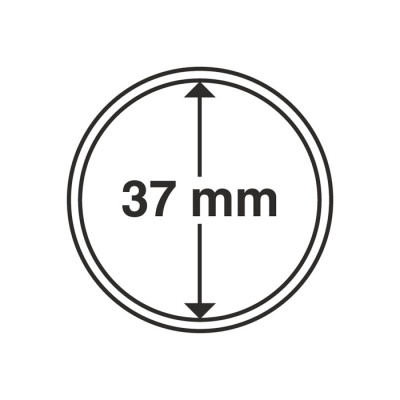 Капсулы круглые – 37 мм, упаковка 10 шт. Leuchtturm. 315520