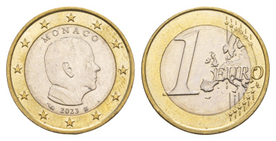 Монако 1 евро 2023 KM 194 биметалл UNC 4654-824