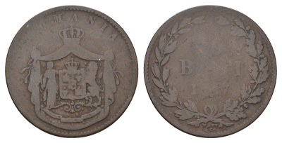 Румыния 10 бань (бани) 1867 KM 4.1 медь 4653-814