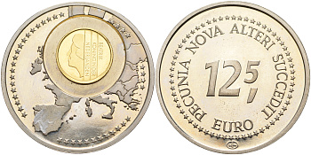 НИДЕРЛАНДЫ МЕДАЛЬ 12,5 ЕВРО МОНЕТА НА МОНЕТЕ 01-234-44