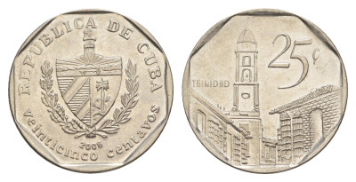 Куба 25 сентаво 2008 площадь в Тринидаде KM 577.2 сталь плакированная никелем 4646-432