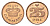Дания 25 эре 2006 Маргрете II (1972-2024) KM 868 бронза UNC 4684-623