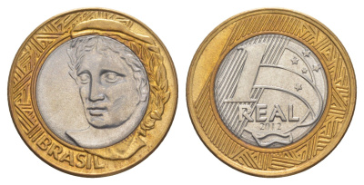 Бразилия 1 реал 2012 KM 652a биметалл UNC 4646-135