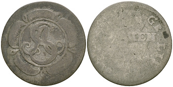 ЛИППЕ-ДЕТМОЛЬД 1 МАРИЕНГРОШ 1768 KM 182 серебро 99-844