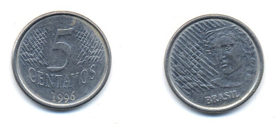 БРАЗИЛИЯ 5 СЕНТАВОС 1996 KM 632 сталь 51-5256