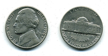 США 5 ЦЕНТОВ 1976 KM А192 медно-никель 46-2028