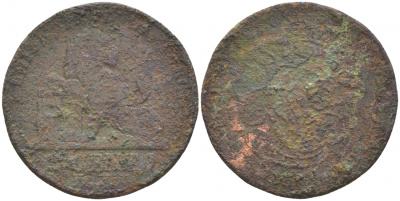 БЕЛЬГИЯ 2 САНТИМА ND KM 4.2 медь 73-612