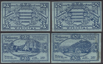 Нешенроде полный набор из 2 нотгельдов (25 и 50 пфеннигов) 1921 Mehl Grabowski 980.3 бумага aUNC 7556-27-4-1