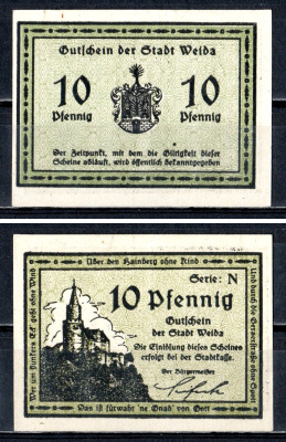 Вайда (Тюрингия) 10 пфеннигов 1921 2193-54-2-2