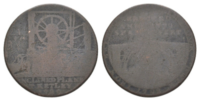 Великобритания, Шропшир - Коолбрукдейл 1/2 пенни 1792 токен Dalton & Hamer 14 медь 4642-444