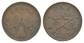 Гана 1 песева 1975 KM 13 бронза 4656-717