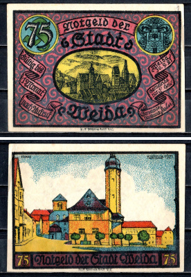 Вайда (Тюрингия) 75 пфеннигов 1921 2193-53-3-2