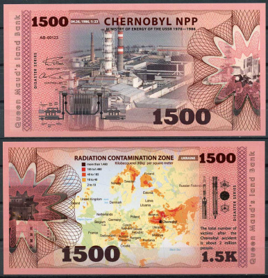 Земля Королевы Мод набор из 6 банкнот 2020-2022 великие катастрофы мира   бумага  UNC (пресс) 446-26-3-1