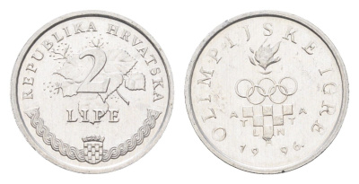 Хорватия 2 липы 1996 XXVI летние Олимпийские Игры, Атланта 1996 KM 36 алюминий UNC 4659-652