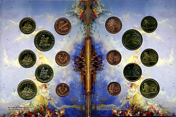 Олдерни набор из 8 монет 2004 1 евроцент-2 евро, европробники, в оригинальном буклете UNC 00-00-00