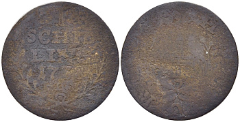 Гамбург 1 шиллинг 1768 OHK KM 160 серебро 66-1135