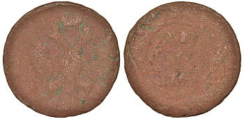 Россия 1 деньга 17ХХ медь 51-4013