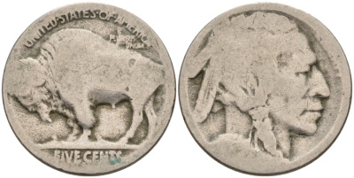 США 5 центов 19?? индеец, бизон KM 134 медно-никель 4563-223