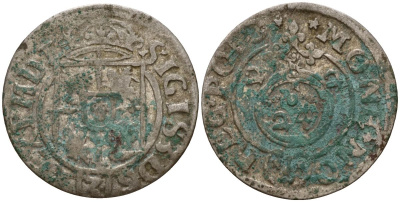 Польша 3 полкера (3 полторака - 1 крейцер) 1622 Сигизмунд III Ваза (1587-1632) Gorecki B.22, KM 41 серебро 4158-861
