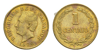 Сальвадор 1 сентаво 1976 KM 135.2 латунь 4644-224