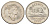 Канада 5 центов 1990 Елизавета II (1952-2022), бобр KM 182 медно-никель UNC 4689-434