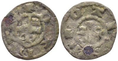 Дерптское епископство артиг 1514-1518 Christian Bomchower (1514-1518), вес 0,35 гр. серебро 1516-1014