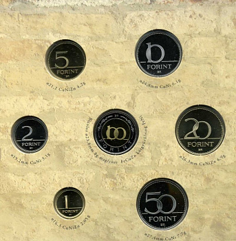 ВЕНГРИЯ БАНКОВСКИЙ НАБОР ИЗ 8 МОНЕТ 2005 PROOF Ш5