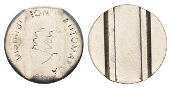 Италия жетон диаметр 22 мм, вес 5,5 гр нержавеющая сталь 4670-633