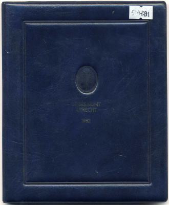 Нидерланды набор из 5 монет + жетон мондвора 1982 в оригинальной упаковке мондвора PROOF 5-4-1-91