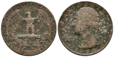 США 25 центов (квотер) 1974 Вашингтон KM 164a медь плакированная медно-никелем 4610-552