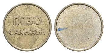 Бельгия жетон для автомойке dibo диаметр 21 мм, вес 5,3 гр медно-никель 4655-715