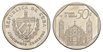 Куба 50 сентаво 2002 площадь в Тринидаде KM?578.2 сталь плакированная никелем 4646-437