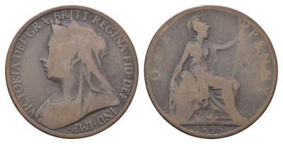 Великобритания 1 пенни 1898 Виктория (1837-1901) KM 790, Spink 3961 бронза 4661-426