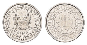 Суринам 1 цент 1982 KM 11a алюминий UNC 4685-713