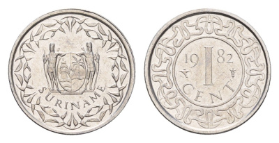 Суринам 1 цент 1982 KM 11a алюминий UNC 4685-713