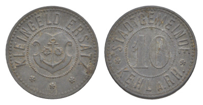 Кель-на-Рейне 10 пфеннигов ND Funck 235.4, Men18 16127.3 цинк 4636-1114