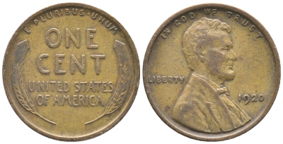 США 1 ЦЕНТ 1920 ЛИНКОЛЬН KM 132 бронза 100-1049