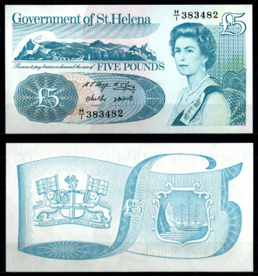 Острова Святой Елены 5 фунтов ND (1998) Pick 11 бумага 2198-26-3-2