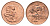 ЮАР 2 цента 1967 Ян ван Рибек (1619-1677), South Africa, легенда на английском, антилопа KM 66.1 бронза UNC 4622-432