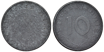 Германия 10 рейхспфеннигов 1941 J KM 101, J. 371 цинк 4121-1034