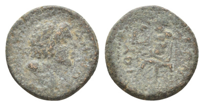Римская Империя, Провинция Азия, Фригия, Юлия АЕ 147-176 голова Демоса/Зевс RPC IV.2 online 8129 медь 1100-11-61