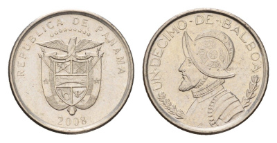 Панама 1/10 бальбоа (10 сентесимо) 2008 KM 127 медь плакированный медно-никелем UNC 4614-468