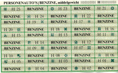 Нидерланды талоны на бензин ND 30 талонов   бумага   435-22-1-1